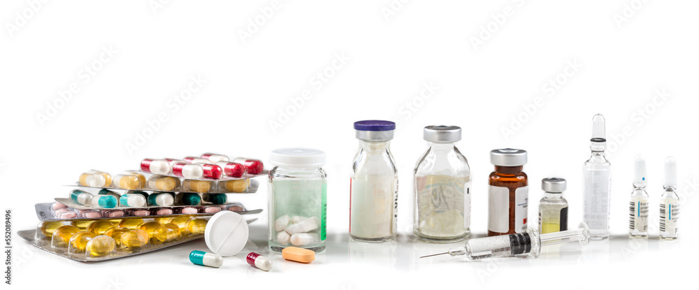 Panoramic on conventional medicine -Conceptual photo. Panoramic on conventional medicine -Conceptual photo.