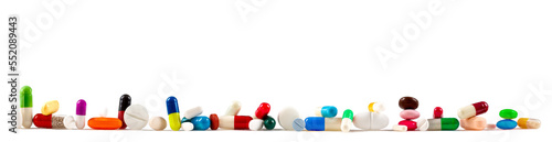 Pharmacy -Panoramic capsules of conventional medicine photo