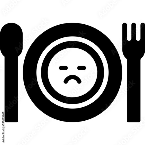 Bored with food drug marijuana tobacco cannabinoids herb herbal  glyph solid icon