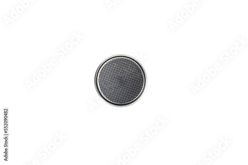 button lithium batteries isolated on white background with clipping path.