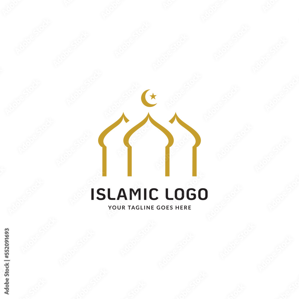 Mosque Logo Template Design Vector, Emblem, Design Concept, Creative Symbol, Icon Mosque Logo Template Design Vector, Emblem, Design Concept, Creative Symbol, Icon