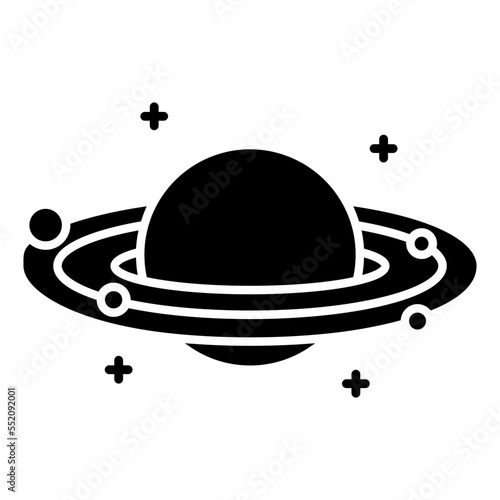 planetary space. astronomy icon