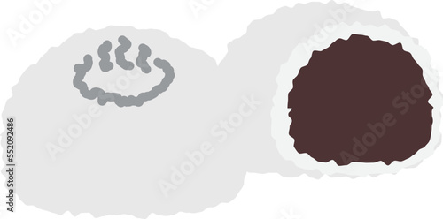 A Japanese confection called “Onsen manju” in Japan.