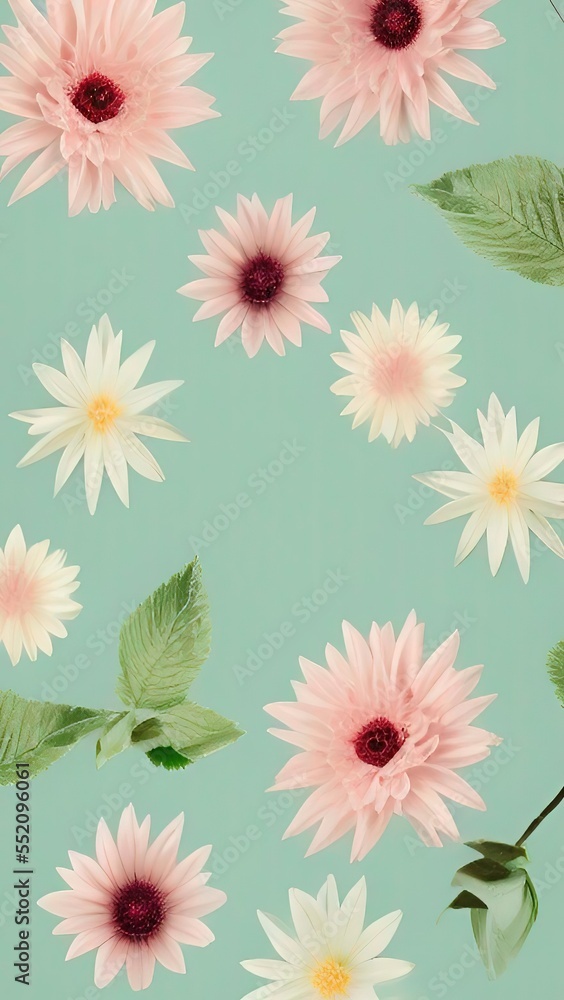 Obraz premium seamless pattern with flowers