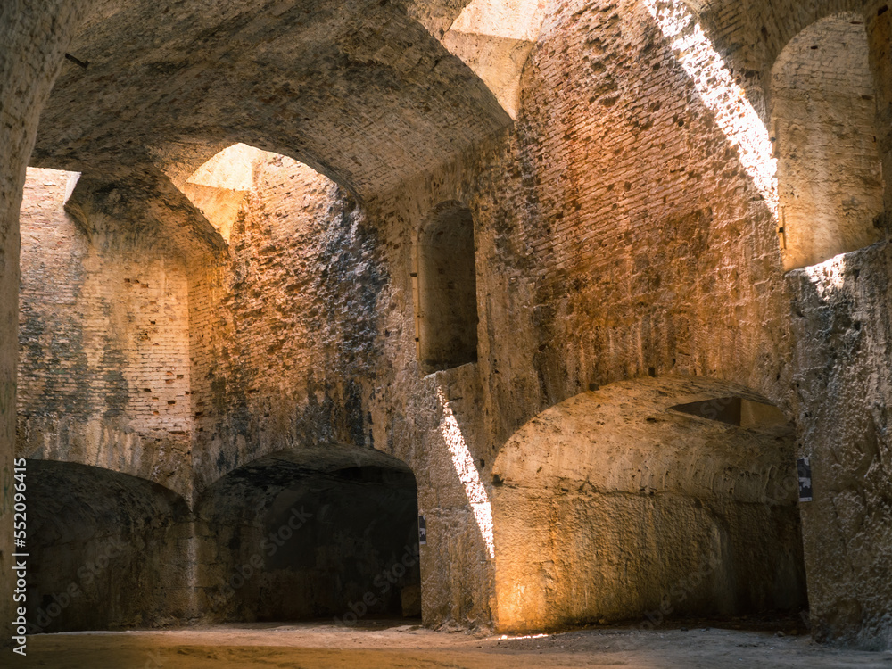 Vault at Saint Nicholas fortress in Sibenik, Croatia
