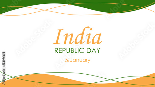 india republic day banner template vector stock