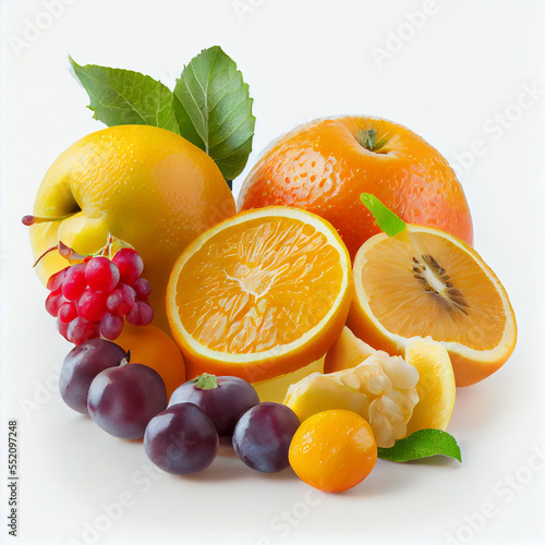 Delicious fruit on a clean background