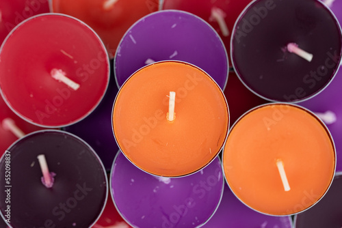 Fotografia Scented Tea lights (tealight) - Silk Velvet Roses - the colorful tealight heater