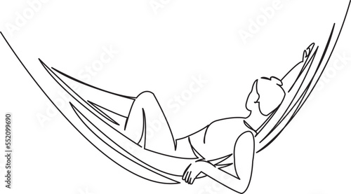 girl in a hammock photo