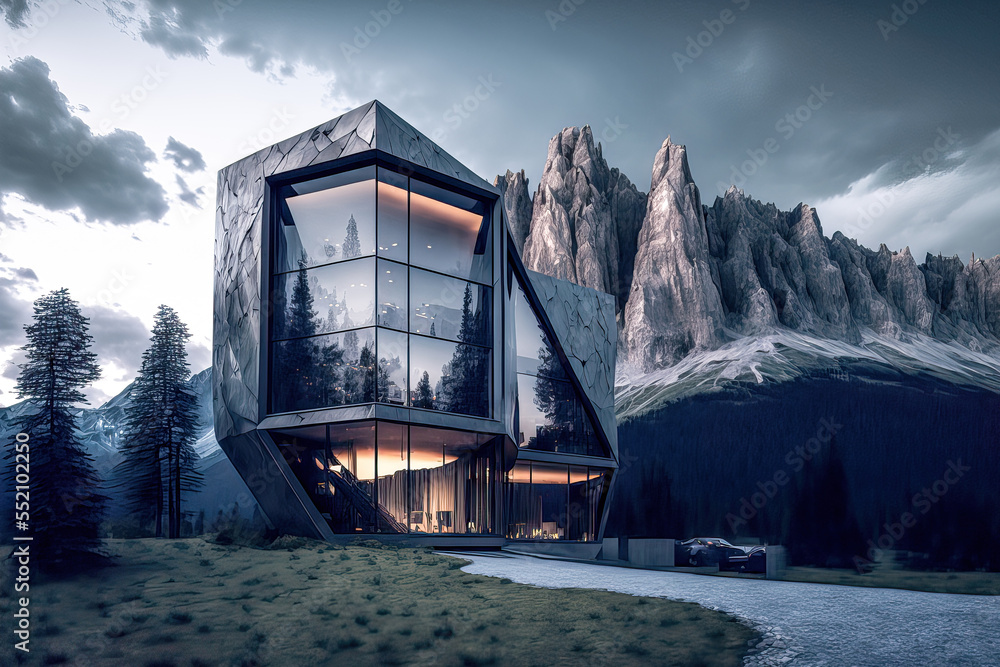 Architektur Konzept Brainstorming Skizze moderne Bauform der Zukunft ...