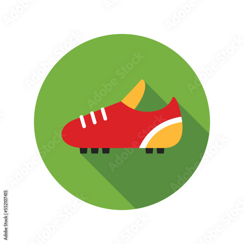 Football cleats icon vector graphic illustration