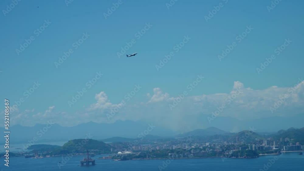 plane departing from the Brazilian airport in Rio de Janeiro plane departing from the Brazilian airport in Rio de Janeiro