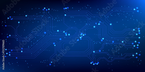 Circuit board cyber space modern line connection technology concept. Digital data security vector design. Electronic and engineering illustration texture.