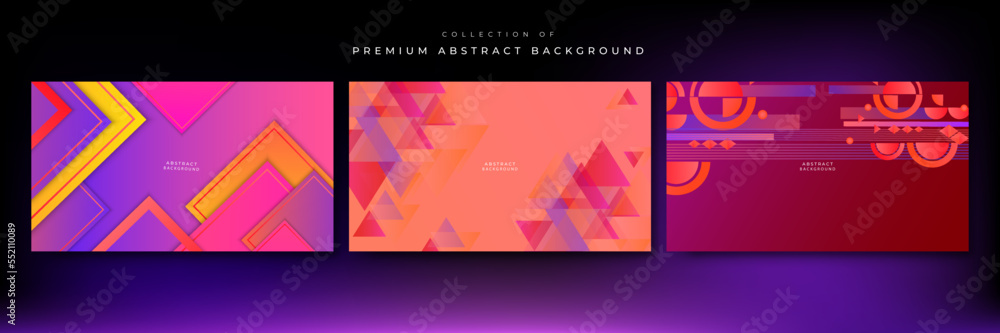 Modern abstract design template background with blue purple gradient color