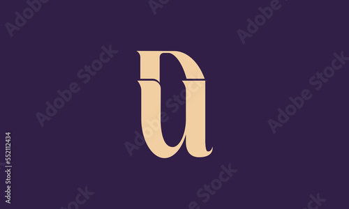 DU, UD,U, D Abstract initial monogram letters logo design