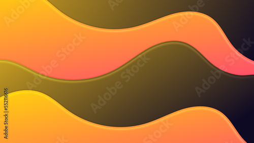 Modern gradient orange brown abstract colorful design background