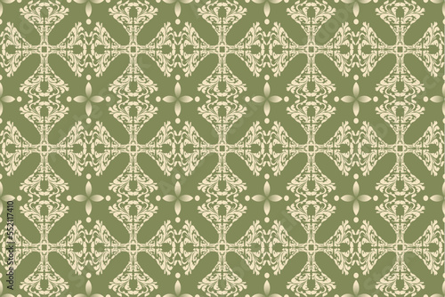 Seamless pattern green vector background. Suitable for textile, paper and stationery products such as invitations, notebooks and party supplies. It would be great for gifts and homeware products
