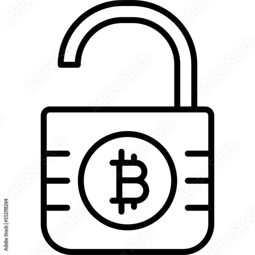 Unsecure Bitcoin Icon