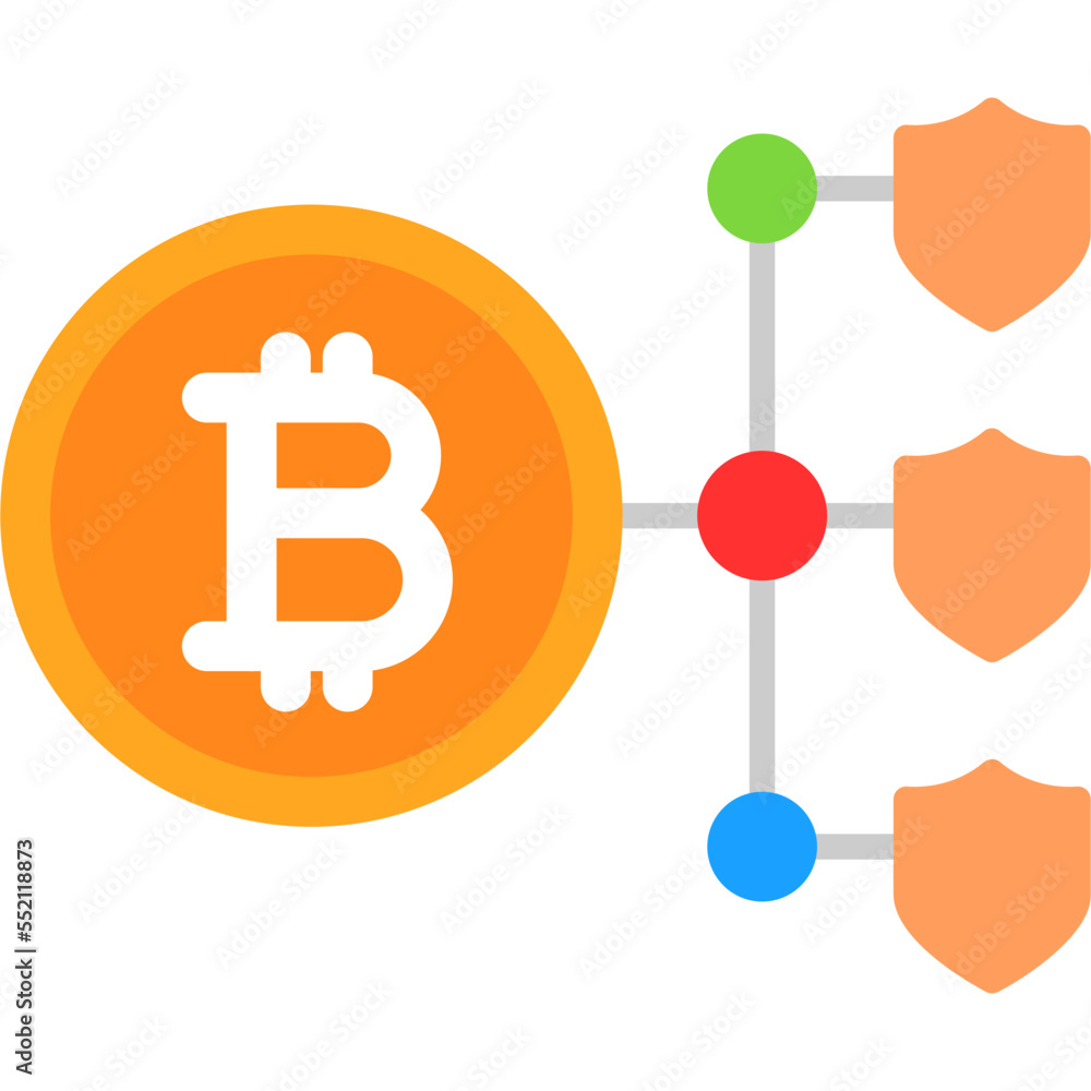 Bitcoin Blockchain Icon Bitcoin Blockchain Icon