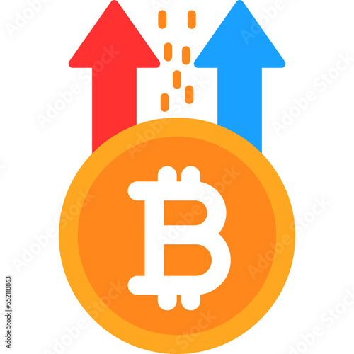 Bitcoin Rise Icon