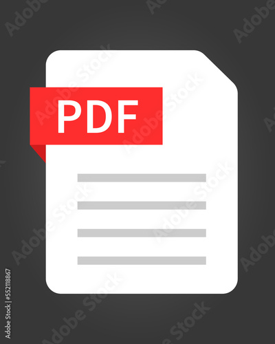 pdf document vector design