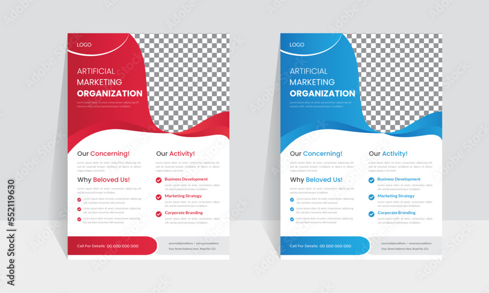 Corporate business flyer template design with red and blue color. marketing, business proposal, promotion, advertise, publication, cover page. new digital marketing flyer. Corporate business flyer template design with red and blue color. marketing, business proposal, promotion, advertise, publication, cover page. new digital marketing flyer.
