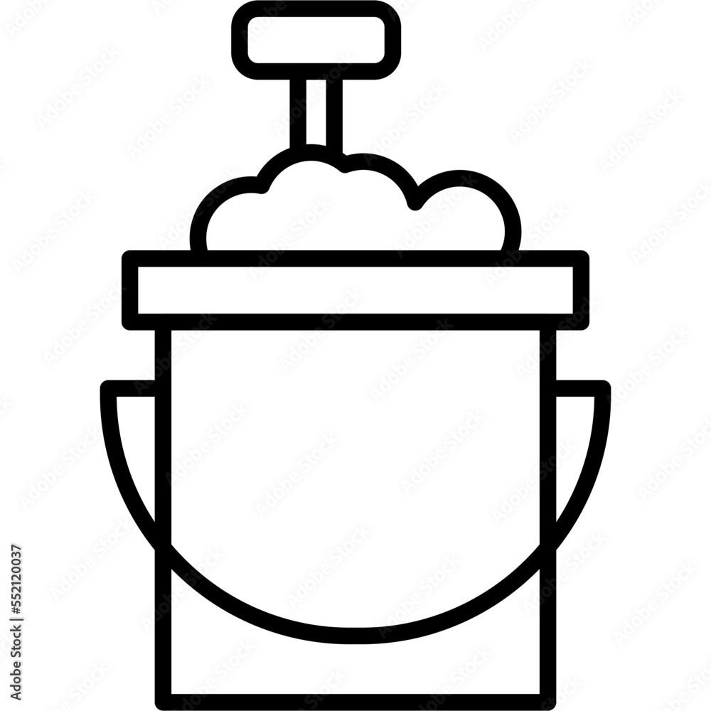 Sand Bucket Icon Sand Bucket Icon