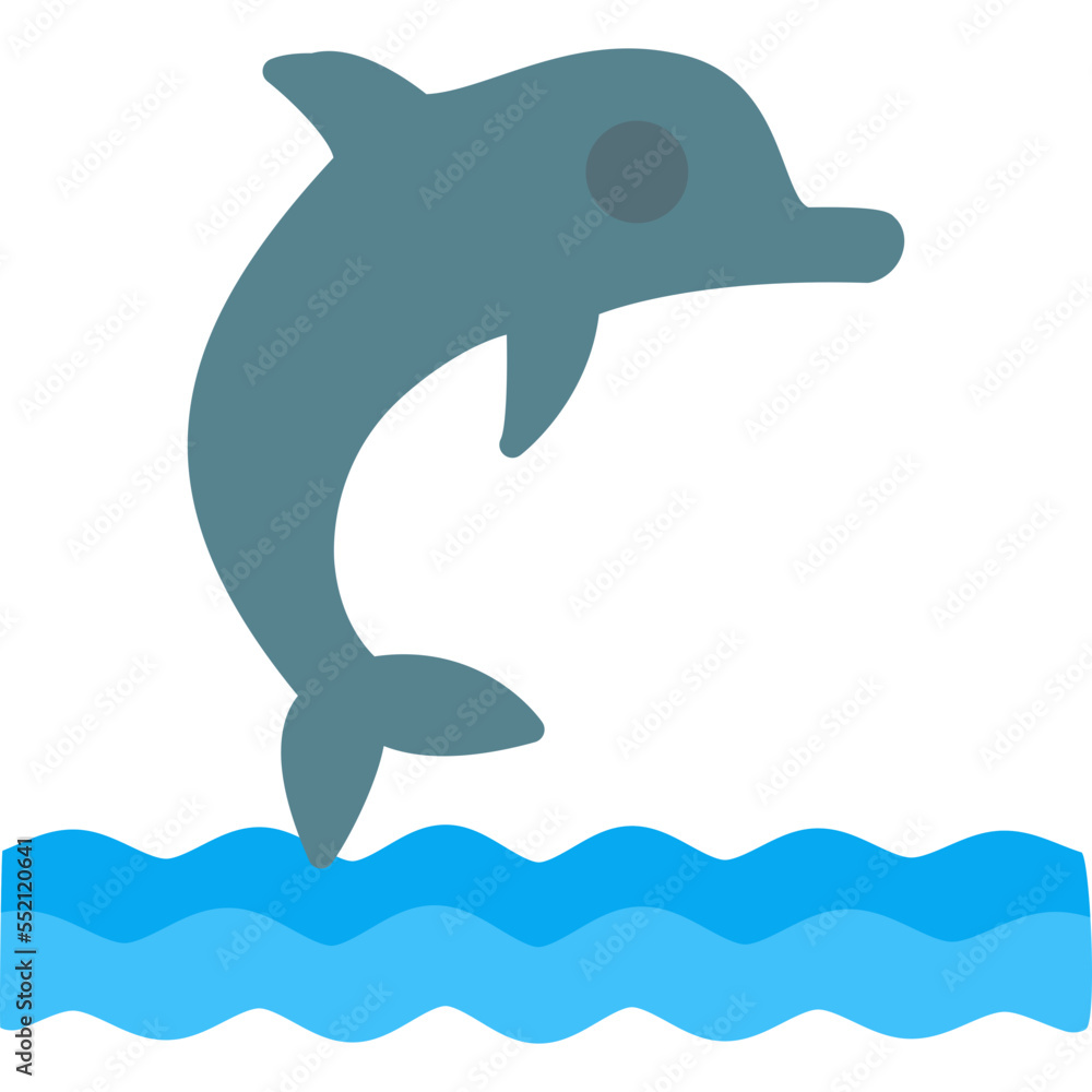 Naklejka premium Dolphin Show Icon
