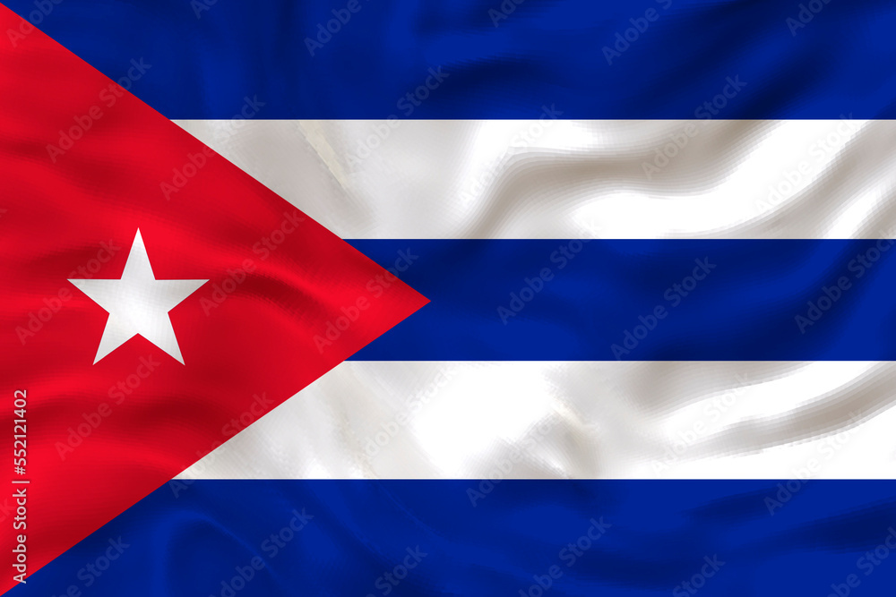 National flag of Cuba. Background with flag of Cuba National flag of Cuba. Background with flag of Cuba