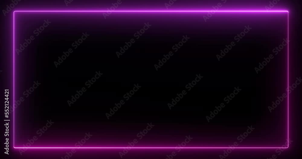 Abstract background animation of pink and purple gradient neon square lines Abstract background animation of pink and purple gradient neon square lines