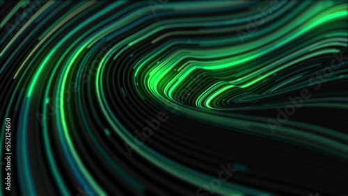 Dynamic pattern with power rays and light, high speed light streaks background.