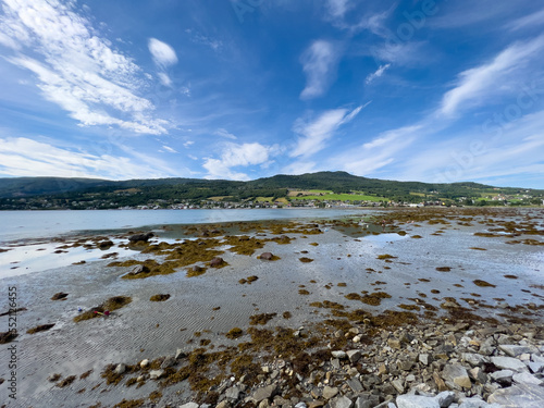 Norwegian landscape with clouds and sky