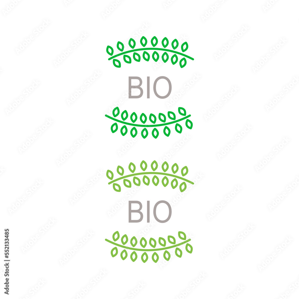 Natural product Eco Badge isolated on White Natural product Eco Badge isolated on White