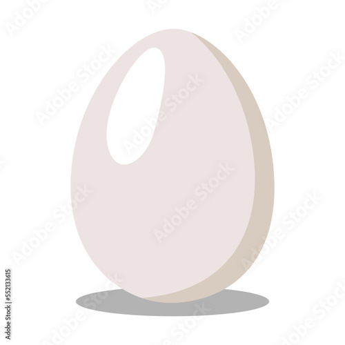 Whole dinosaur egg cartoon illustration. Funny green dino or dragon in egg shell on white background