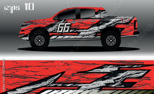 abstract background design for car wrap of 4x4 truck, rally, van, suv and other cars