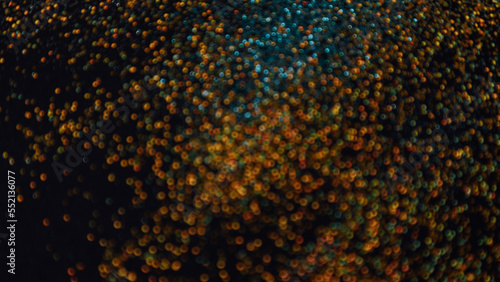 Abstract web banner background of blurred colorful glitter for design. Lights bokeh dis focus. Christmas, festival background, copy space