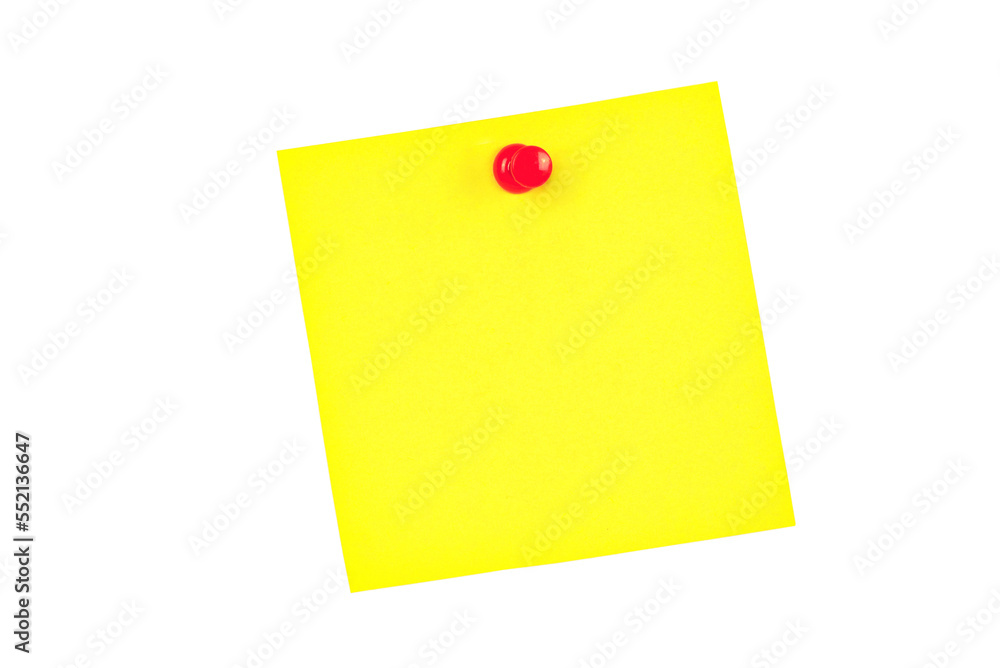 Yellow Sticky Note on a transparent background. Yellow Sticky Note on a transparent background.