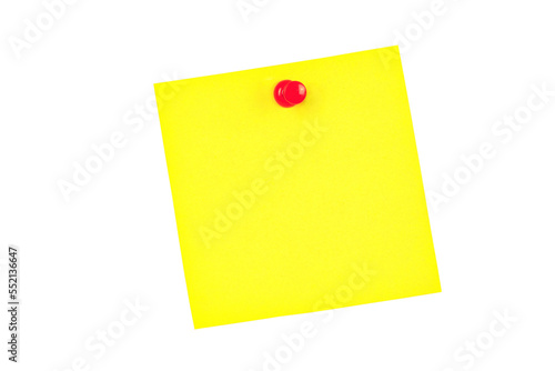 Yellow Sticky Note on a transparent background.