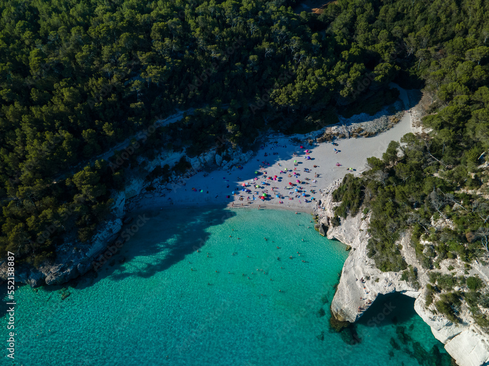 4k drone aerial views of pristine beaches on the coast of Europe