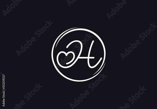 Love font circle sign. love logo design and heart font design letters and alphabets