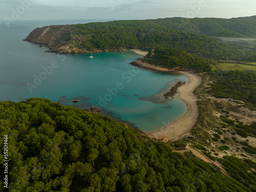 4k drone aerial views of pristine beaches on the coast of Europe