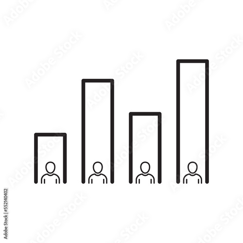 Exit poll icon vector flat style illustration
