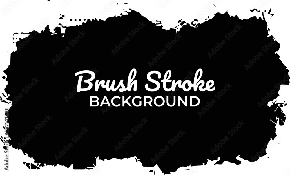 Fototapeta premium Modern Abstract Brush Stoke Banner Template