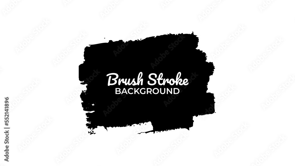 Paint Brush Stroke Background, New Trendy Brush Strokes for Art, Grunge Paint Brush Frame and Borders for Mockups. Vector illustration