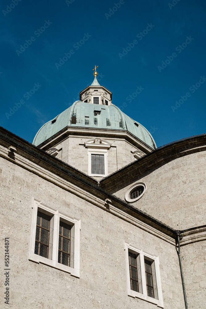 Dome of a historic building in Salzburg Austria Europe