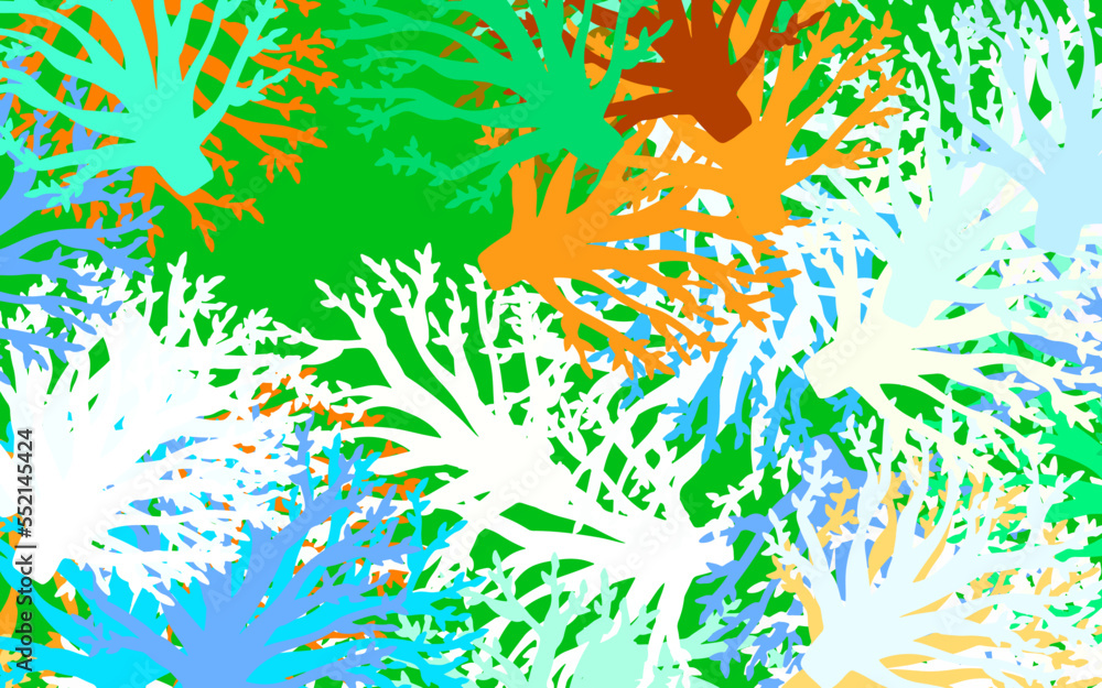 Light Blue, Yellow vector elegant wallpaper with branches, leaves. Light Blue, Yellow vector elegant wallpaper with branches, leaves.
