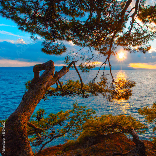 Brela - croatia resort, Makarska riviera, Dalmatia, Europe.... exclusive - this image is sold only on Adobe Stock	