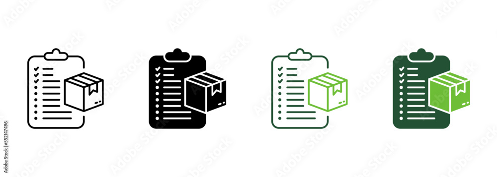 Delivery Box Check List Silhouette and Line Icon. Package with Checklist Shipment Pictogram. Clipboard Check Shipping Order Icon. Deliver Checklist. Editable Stroke. Isolated Vector Illustration Delivery Box Check List Silhouette and Line Icon. Package with Checklist Shipment Pictogram. Clipboard Check Shipping Order Icon. Deliver Checklist. Editable Stroke. Isolated Vector Illustration