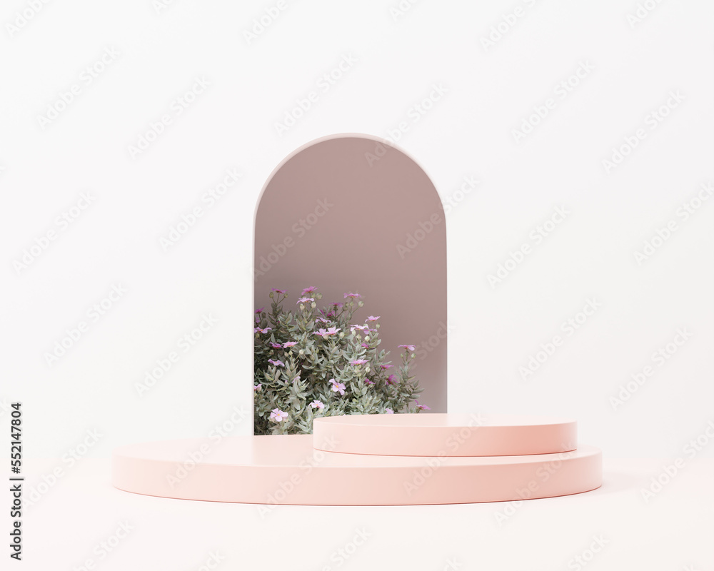 3d product Podium, rose gold 3d product Podium, rose gold