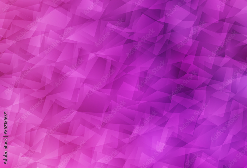 Naklejka premium Light Pink vector low poly background.
